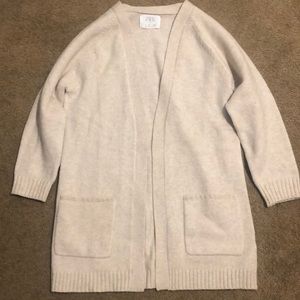 Girls Zara Size 10 Beige Cardigan